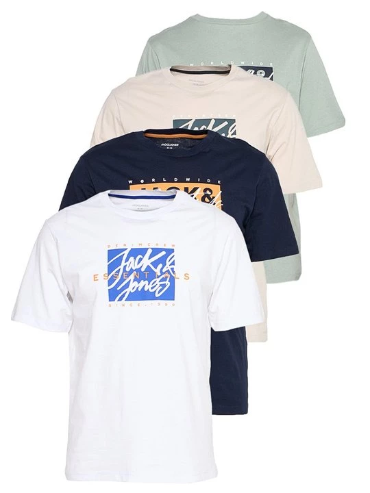 Foto van product T-shirt print Jack&Jones blauw