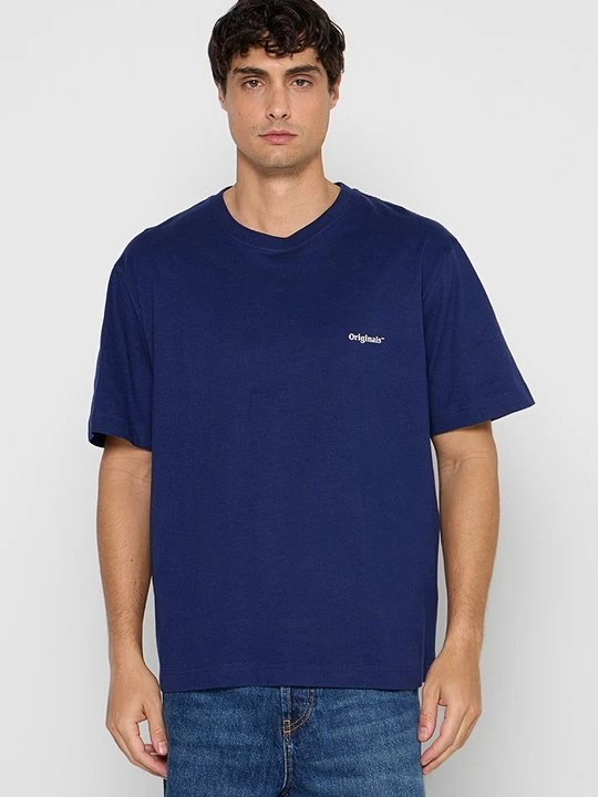 Foto van product T-shirt print Jack&Jones blauw
