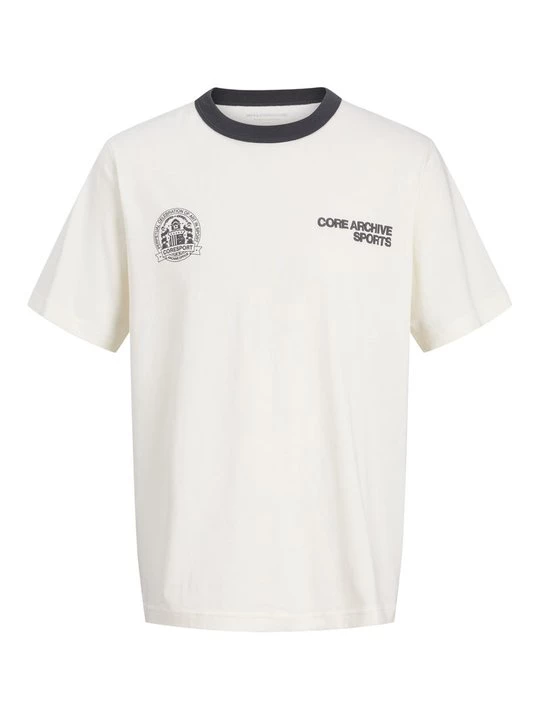Foto van product T-shirt print Jack&Jones crème