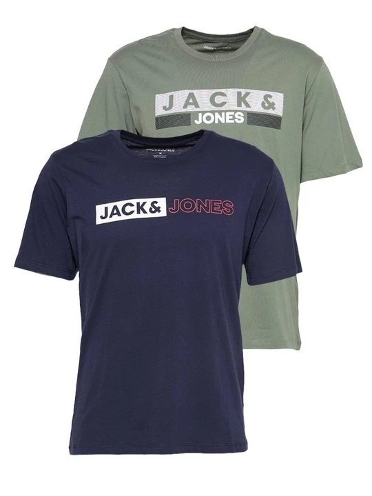 Foto van product T-shirt print Jack&Jones donkerblauw