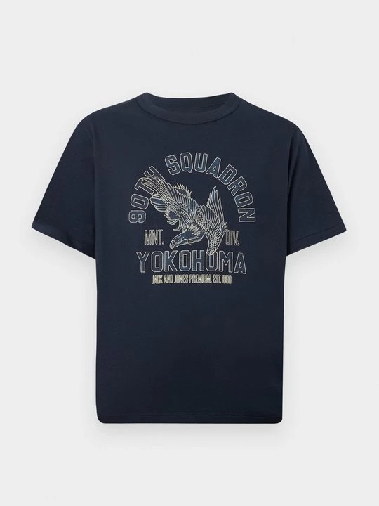Foto van product T-shirt print Jack&Jones donkerblauw
