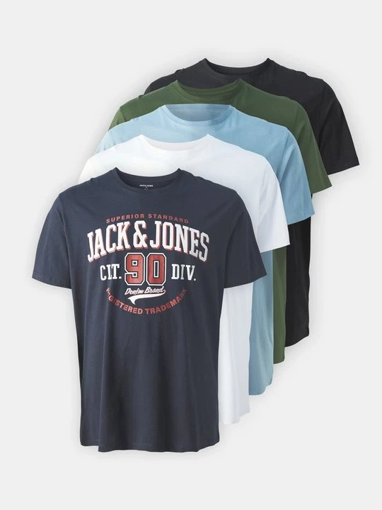 Foto van product T-shirt print Jack&Jones donkerblauw