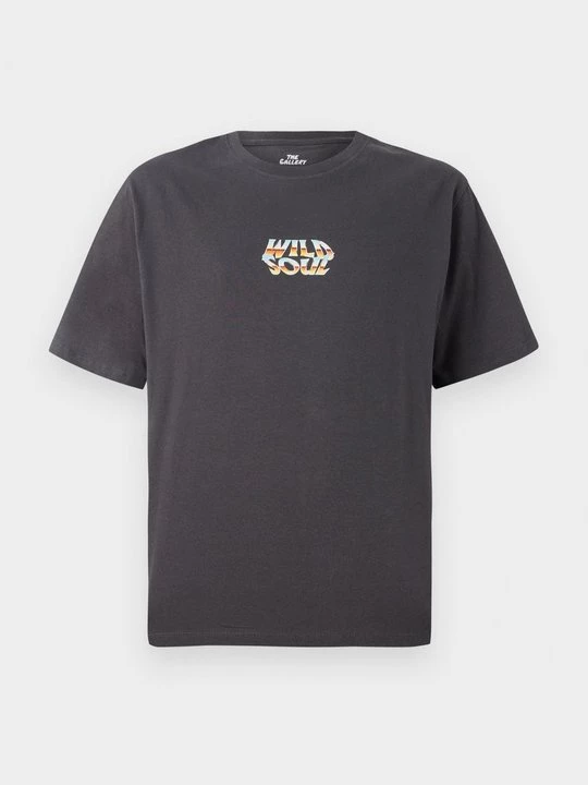 Foto van product T-shirt print Jack&Jones donkergrijs