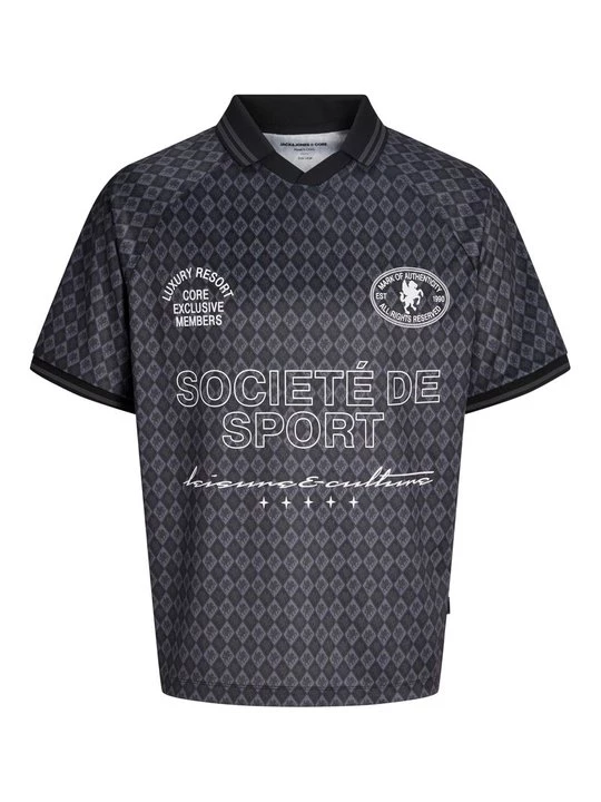 Foto van product T-shirt print Jack&Jones donkergrijs
