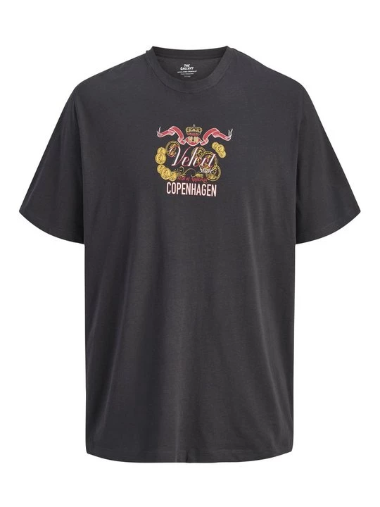 Foto van product T-shirt print Jack&Jones donkergrijs