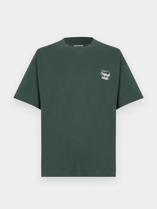 Foto van product T-shirt print Jack&Jones donkergroen