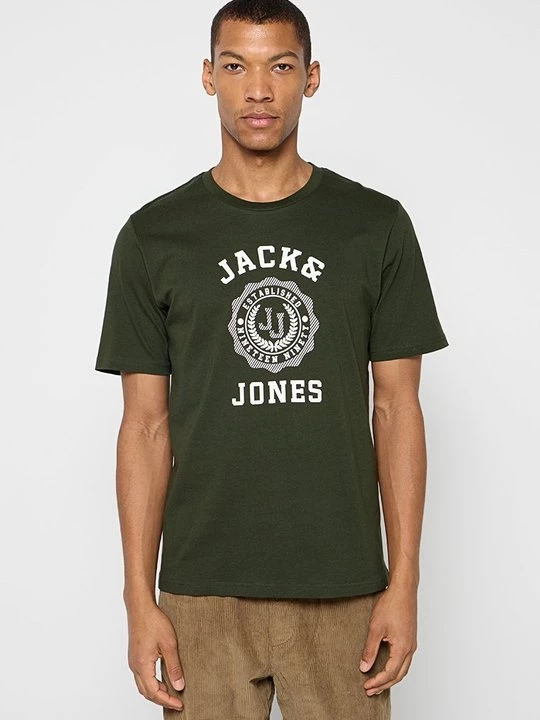 Foto van product T-shirt print Jack&Jones groen