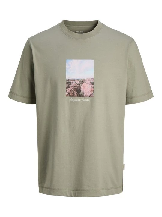 Foto van product T-shirt print Jack&Jones lichtgroen