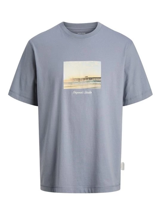 Foto van product T-shirt print Jack&Jones lila