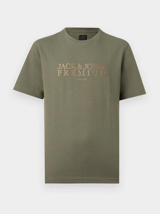 Foto van product T-shirt print Jack&Jones olijfgroen