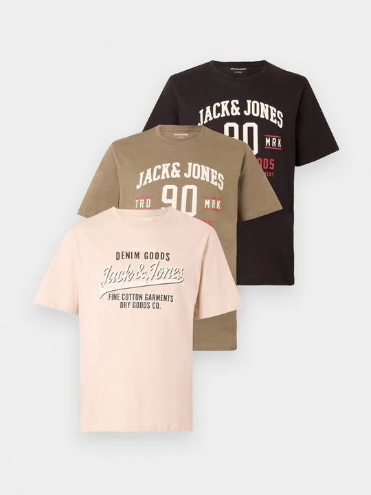 Foto van product T-shirt print Jack&Jones olijfgroen