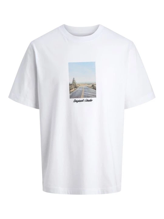 Foto van product T-shirt print Jack&Jones wit
