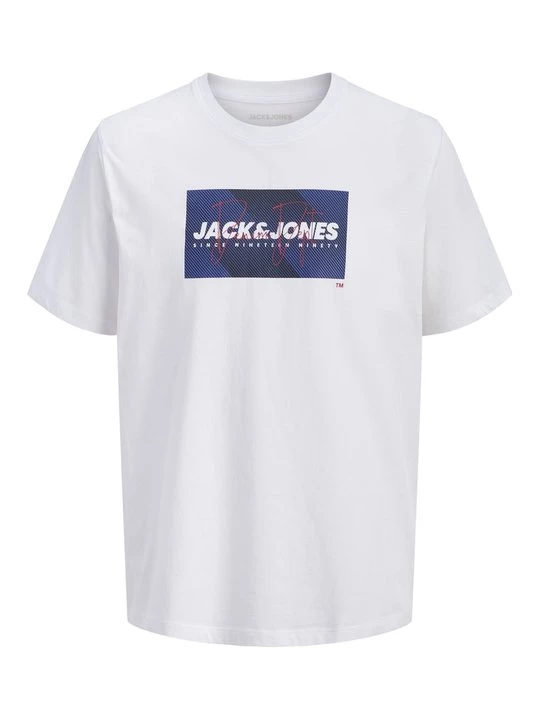 Foto van product T-shirt print Jack&Jones wit