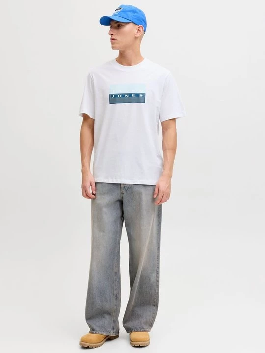 Foto van product T-shirt print Jack&Jones wit