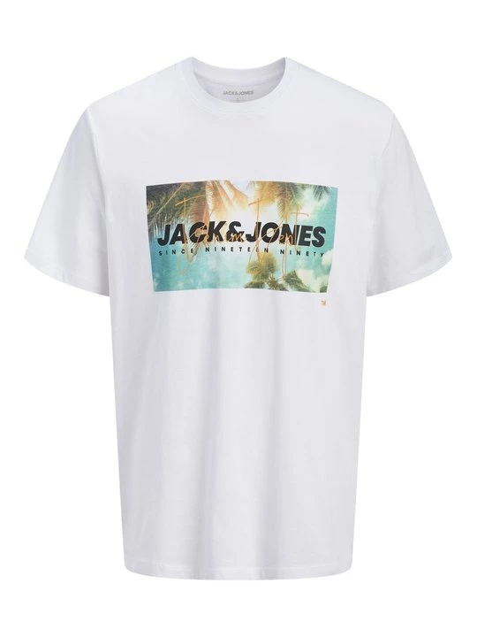 Foto van product T-shirt print Jack&Jones wit