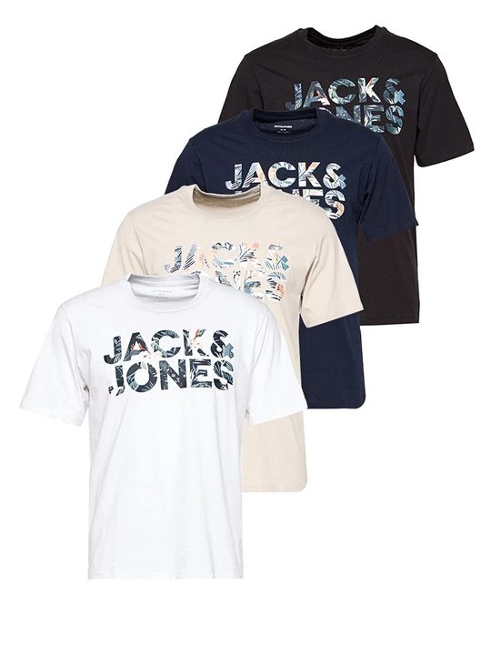 Foto van product T-shirt print Jack&Jones zwart
