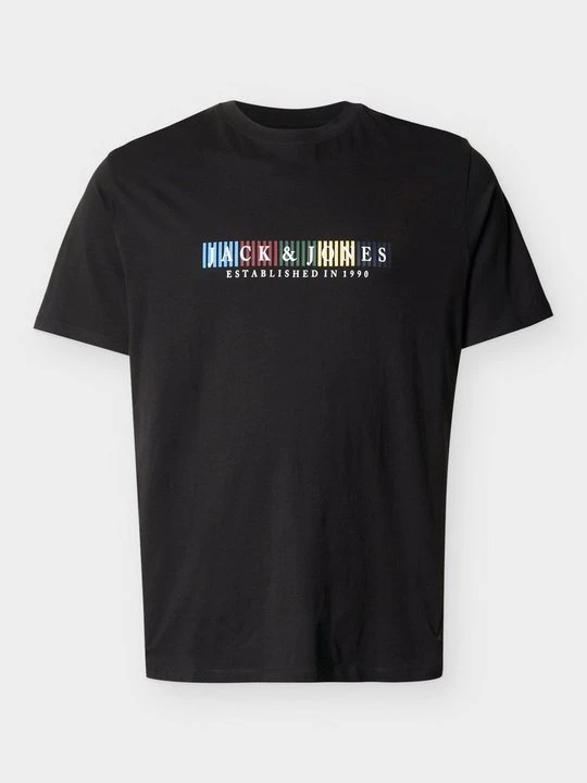 Foto van product T-shirt print Jack&Jones zwart