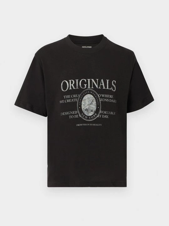 Foto van product T-shirt print Jack&Jones zwart