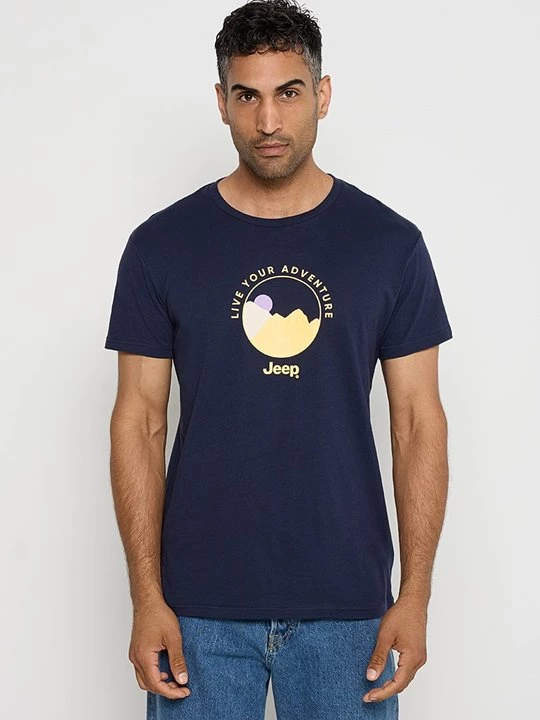 Foto van product T-shirt print Jeep blauw