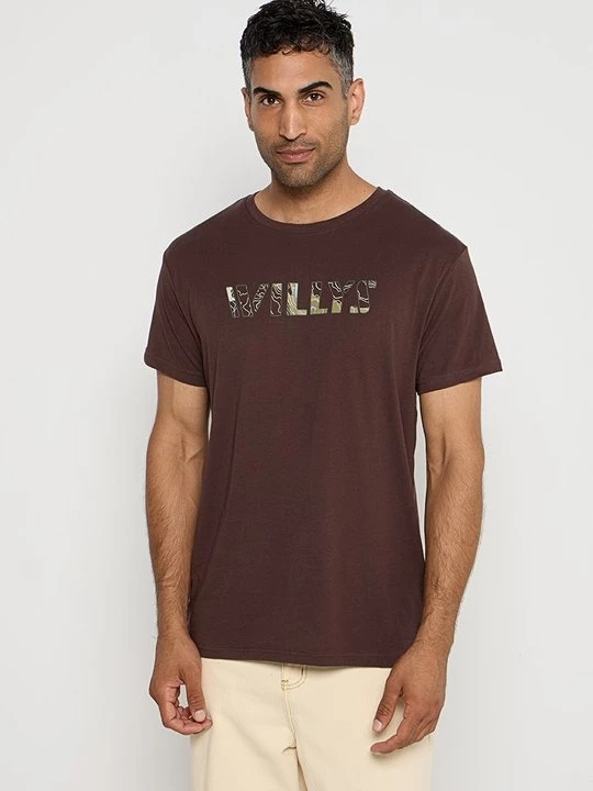 Foto van product T-shirt print Jeep bruin