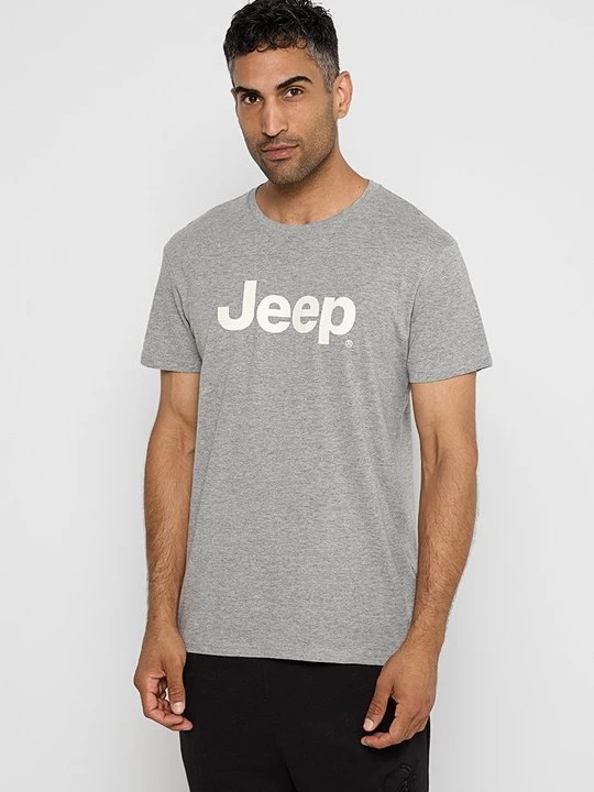 Foto van product T-shirt print Jeep grijs