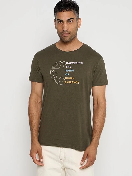 Foto van product T-shirt print Jeep groen