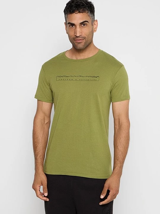 Foto van product T-shirt print Jeep groen