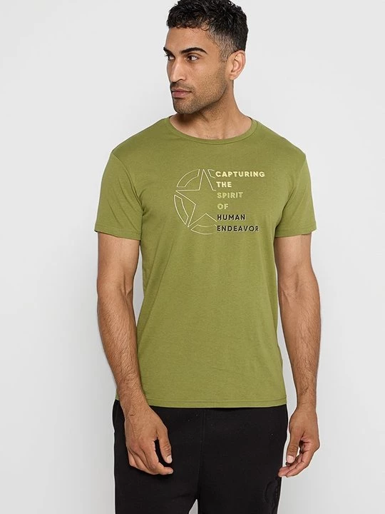 Foto van product T-shirt print Jeep groen