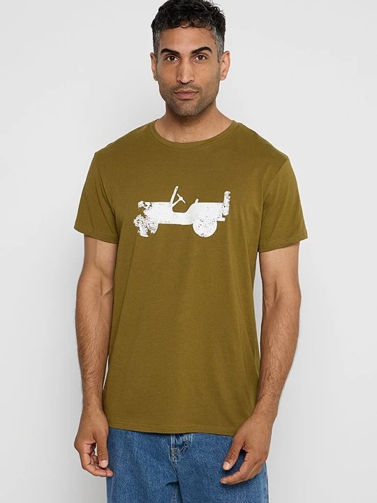 Foto van product T-shirt print Jeep groen