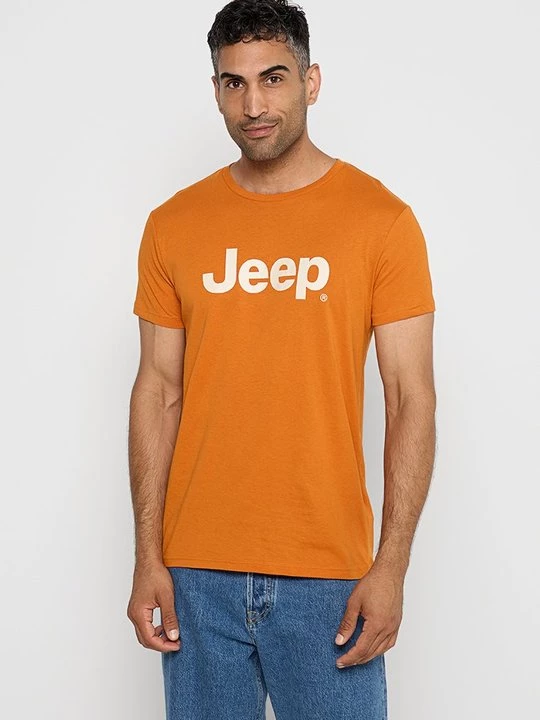Foto van product T-shirt print Jeep oranje