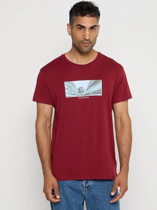 Foto van product T-shirt print Jeep rood