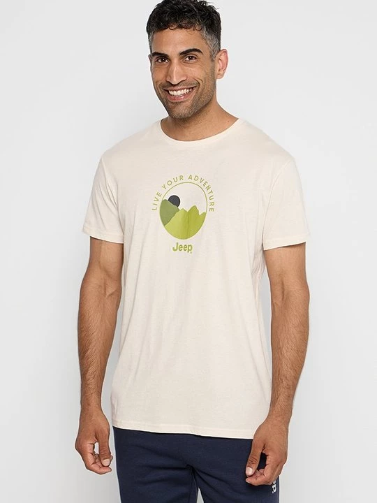 Foto van product T-shirt print Jeep wit
