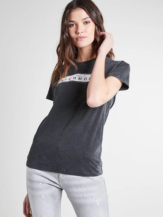 Foto van product T-shirt print John Richmond donkergrijs