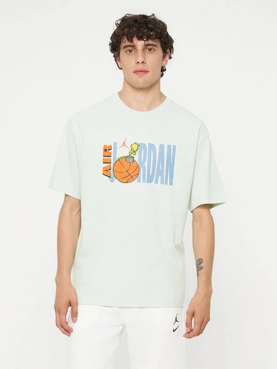 Foto van product T-shirt print Jordan lichtgroen