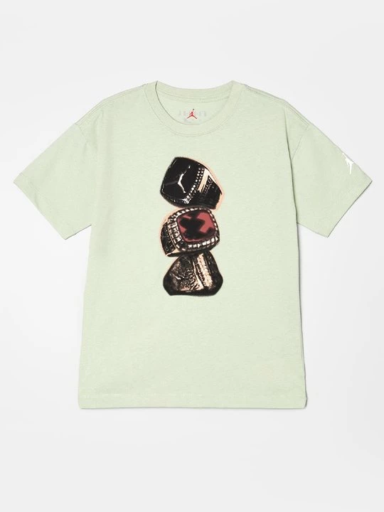 Foto van product T-shirt print Jordan mintgroen