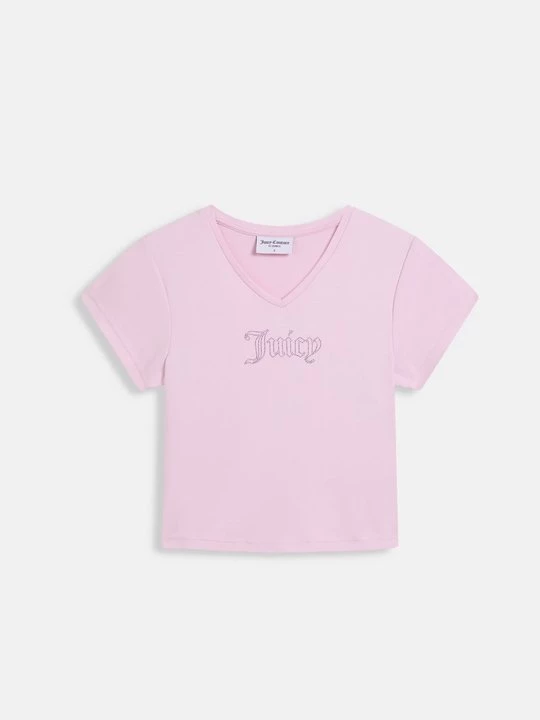 Foto van product T-shirt print Juicy Couture donkerroze