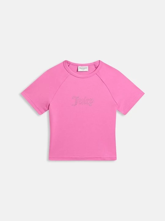 Foto van product T-shirt print Juicy Couture donkerroze