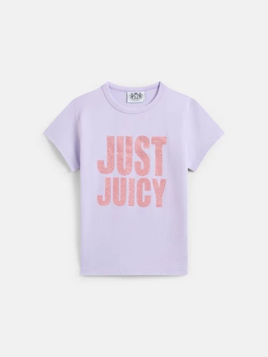 Foto van product T-shirt print Juicy Couture lila