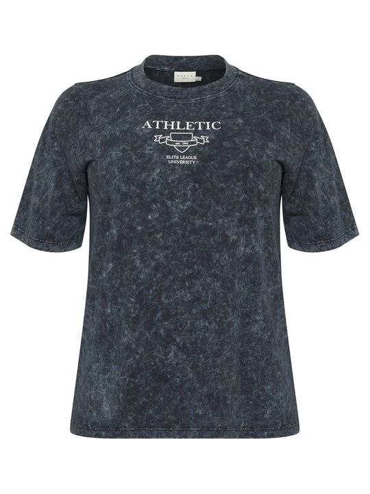 Foto van product T-shirt print Kaffe gemêleerd zwart