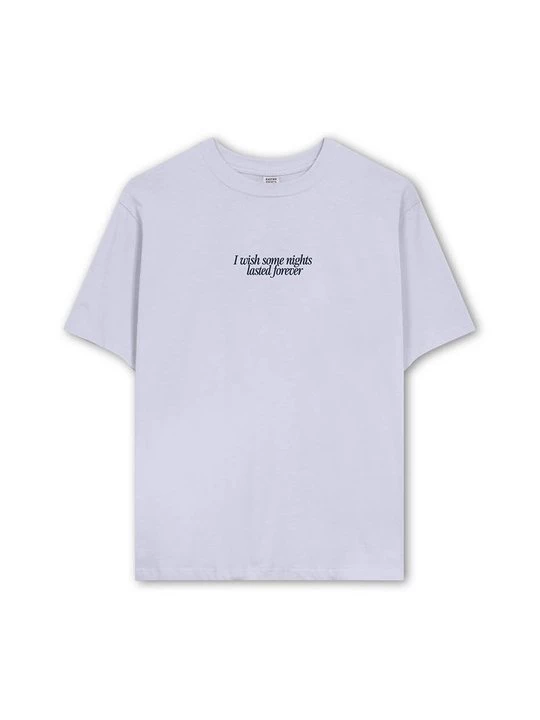 Foto van product T-shirt print Kaotiko lichtblauw