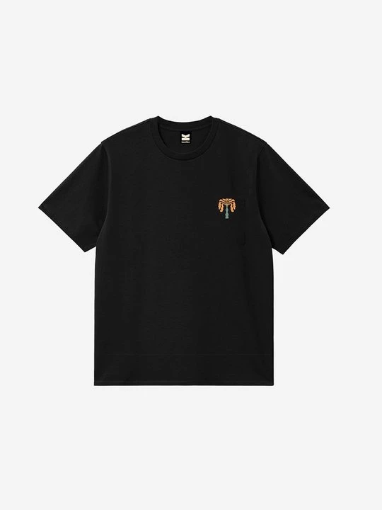 Foto van product T-shirt print Kaotiko zwart