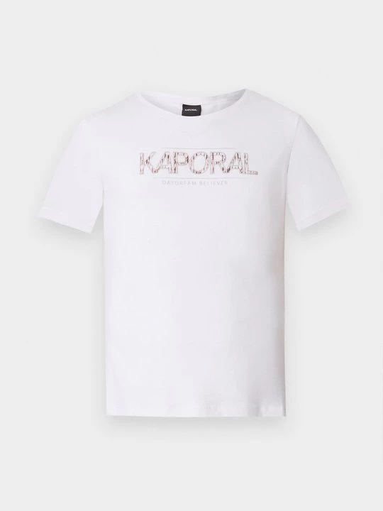 Foto van product T-shirt print Kaporal wit