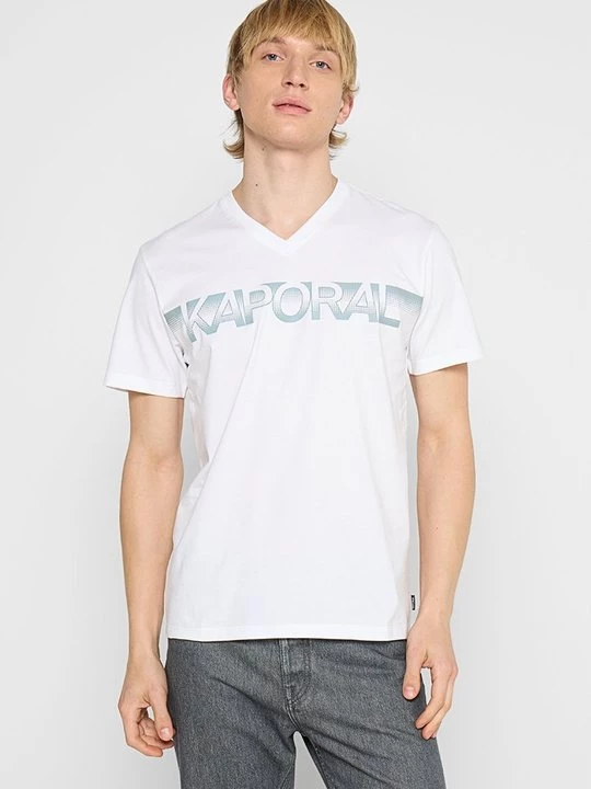 Foto van product T-shirt print Kaporal wit