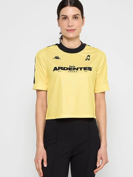 Foto van product T-shirt print Kappa geel