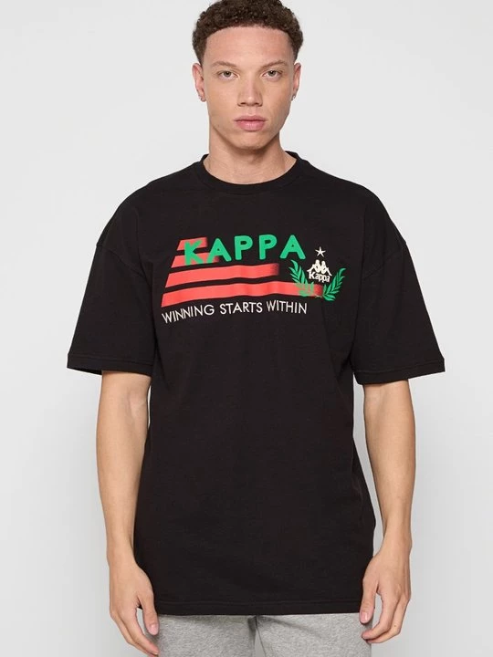 Foto van product T-shirt print Kappa zwart