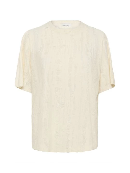 Foto van product T-shirt print Karen by Simonsen wit