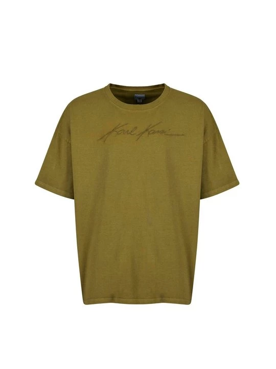 Foto van product T-shirt print Karl Kani olijfgroen