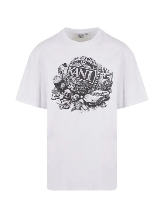 Foto van product T-shirt print Karl Kani wit