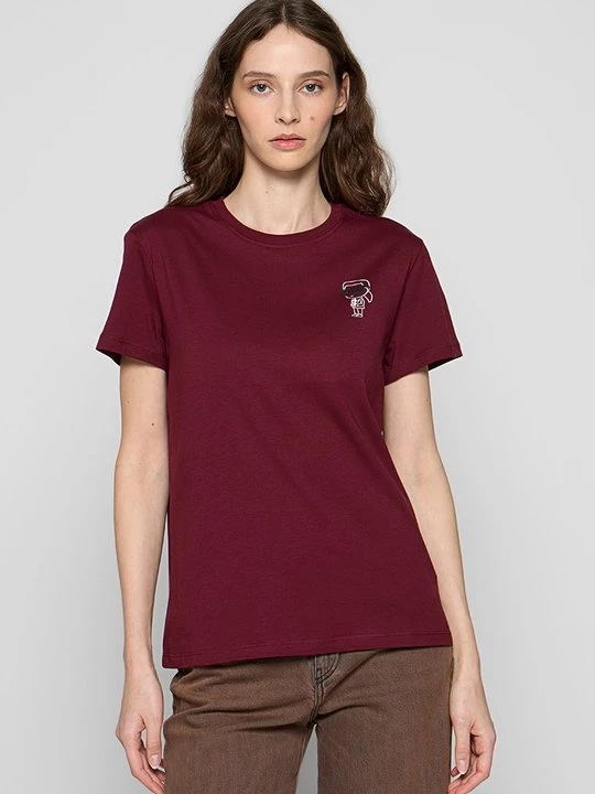 Foto van product T-shirt print KARL LAGERFELD bordeauxrood