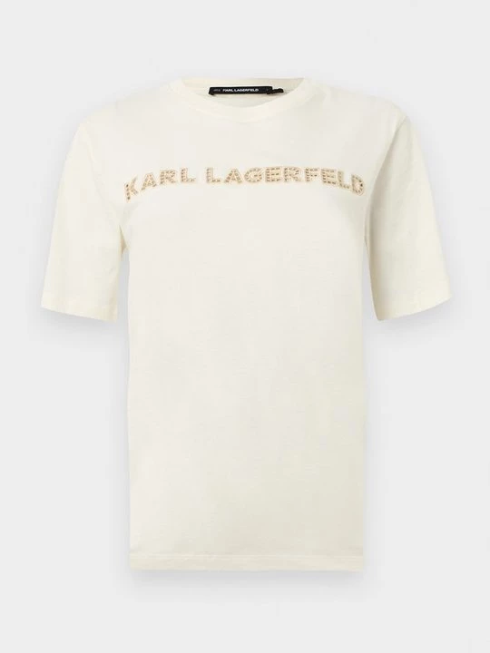 Foto van product T-shirt print KARL LAGERFELD crème